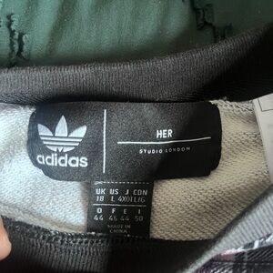 Adidas Black and Gray Sweatshirt